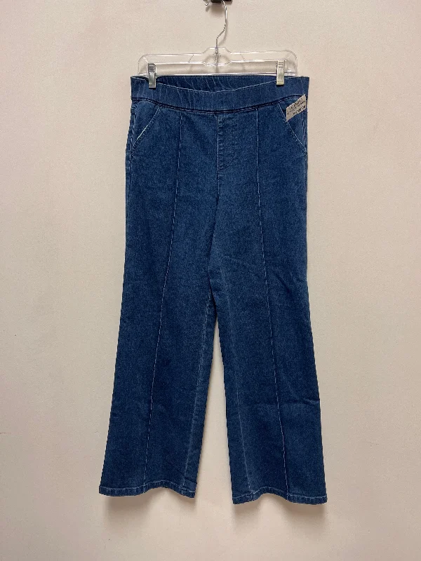 Jeans Straight By Isaac Mizrahi Live Qvc In Blue Denim, Size: 6