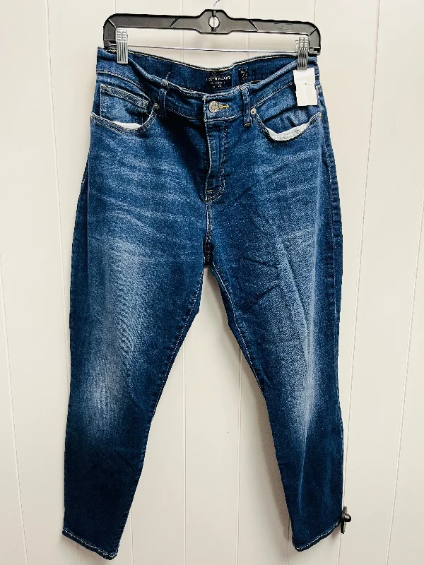 Jeans Straight By Lucky Brand In Blue Denim, Size: 14