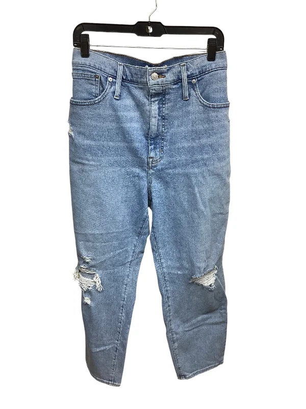 Jeans Straight By Madewell In Blue Denim, Size: 16