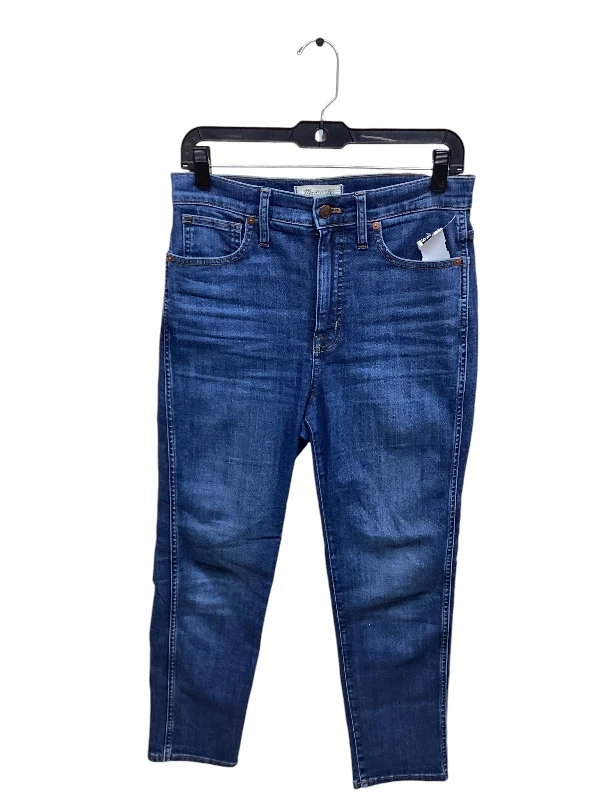 Jeans Straight By Madewell In Blue Denim, Size: 4