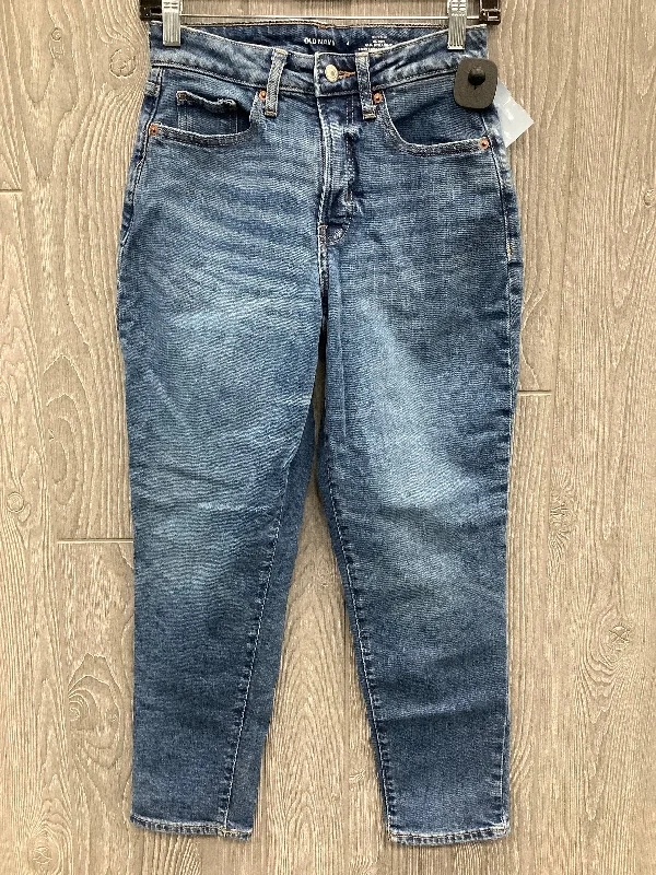 Jeans Straight By Old Navy In Blue Denim, Size: 4