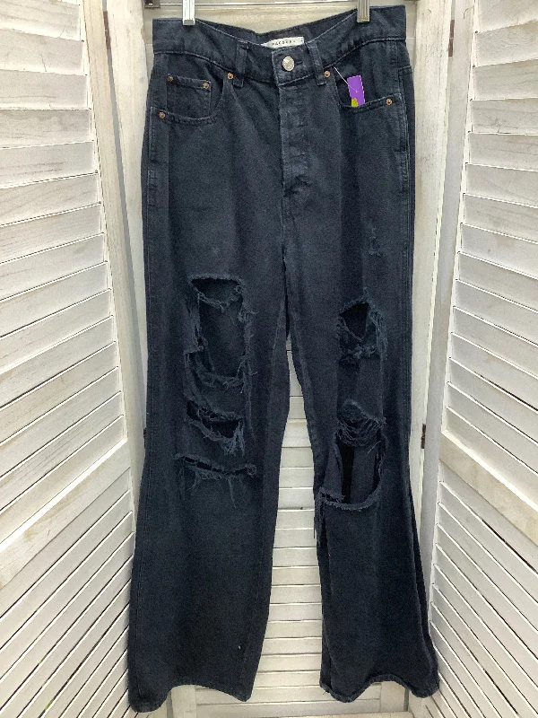 Jeans Straight By Pacsun In Black Denim, Size: 6