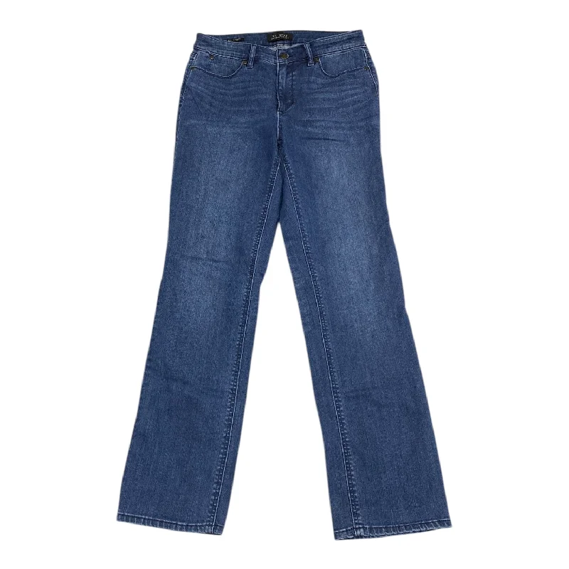 Jeans Straight By Talbots In Blue Denim, Size: 6