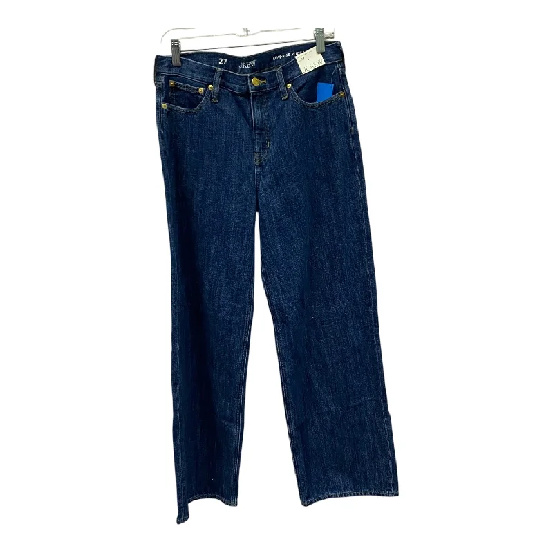 Jeans Wide Leg By J. Crew In Blue, Size:4