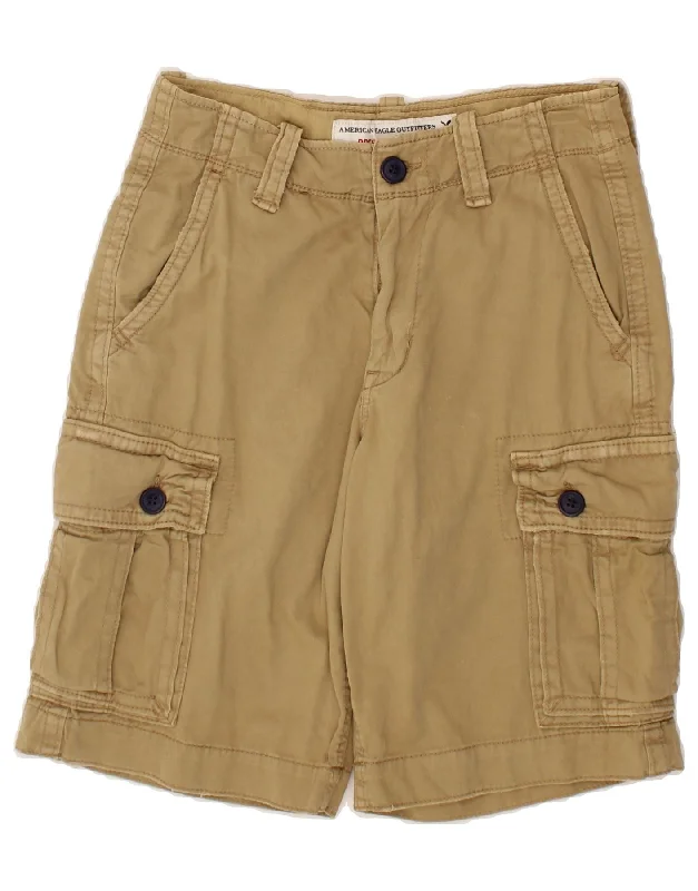 AMERICAN EAGLE Mens Cargo Shorts W28 Medium Beige Cotton