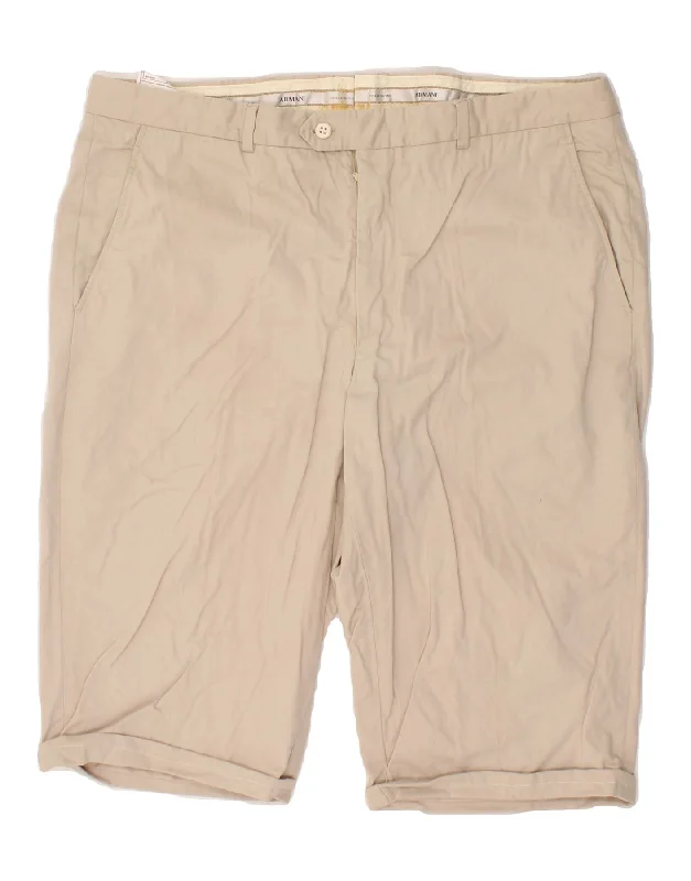 ARMANI Mens Chino Shorts W36 Large Beige Cotton