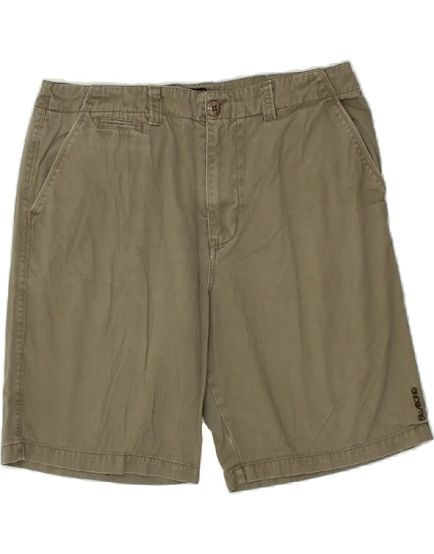 BILLABONG Mens Chino Shorts W36 Large  Khaki Cotton