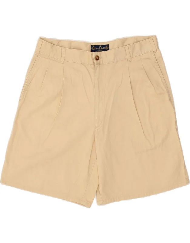 BROOKSFIELD Mens Pegged Chino Shorts IT 52 XL W38  Beige Cotton