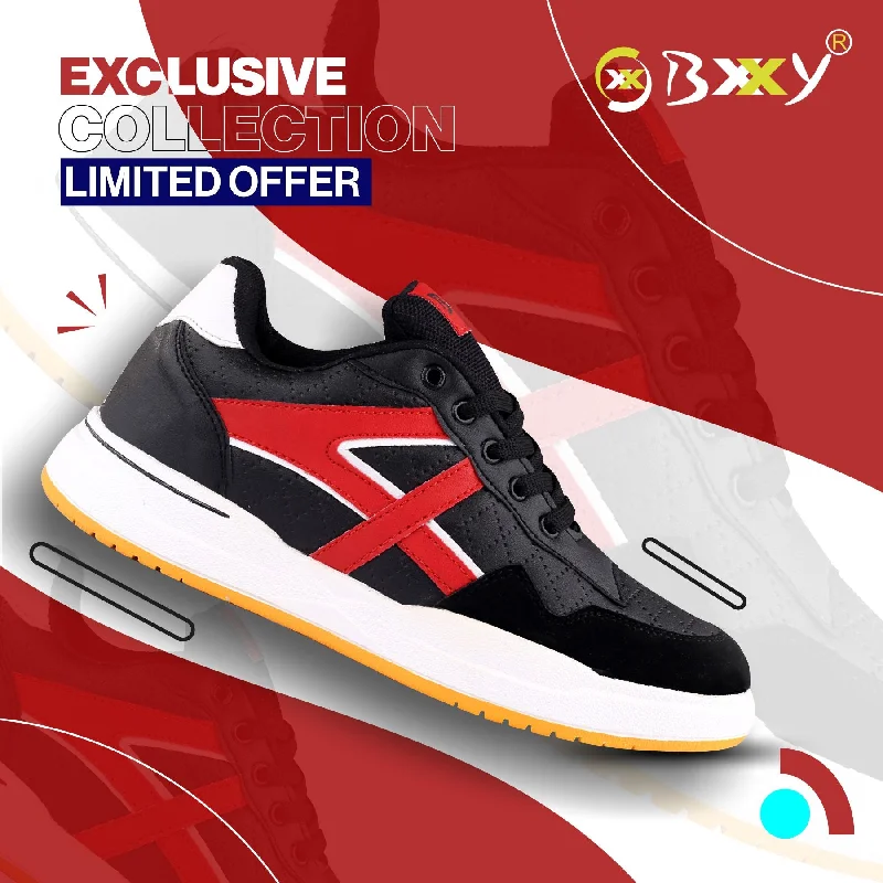 Bxxy's Faux Leather Trendiest Sports Casual Shoes for Men