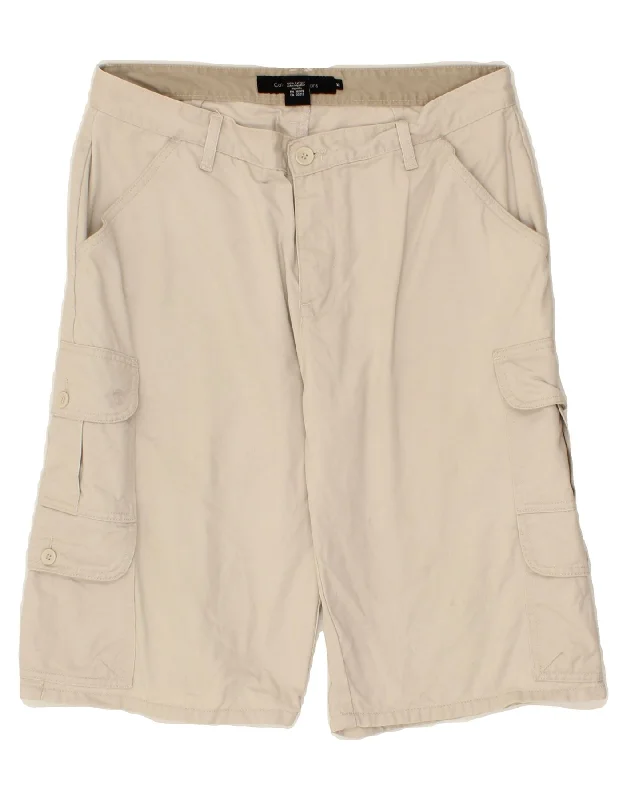 CALVIN KLEIN Mens Cargo Shorts W32 Medium Beige Cotton