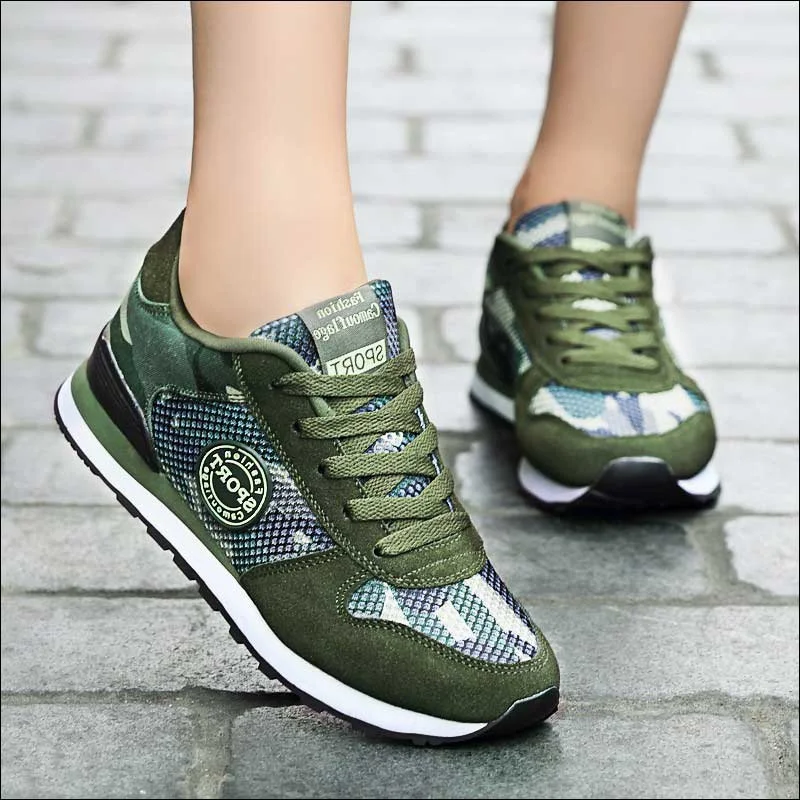 Camouflage Canvas Shoes Woman Breathable Runing Shoe Women Sneakers Female Casual Shoes 2019 Tenis Feminino Plus Size 44