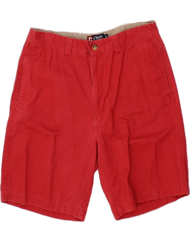 CHAPS Mens Cargo Shorts W34 Large Red Cotton