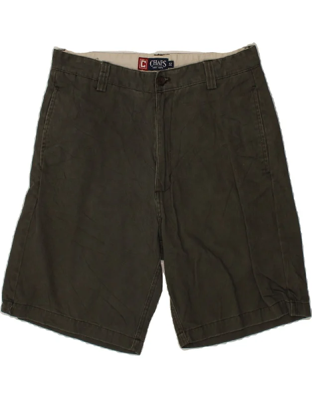 CHAPS Mens Chino Shorts W32 Medium Grey Cotton