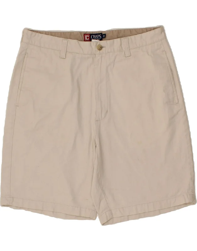 CHAPS Mens Chino Shorts W36 Large Beige Cotton