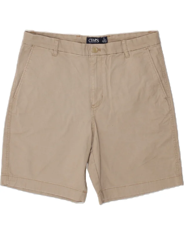 CHAPS Mens Chino Shorts W36 Large Beige Cotton