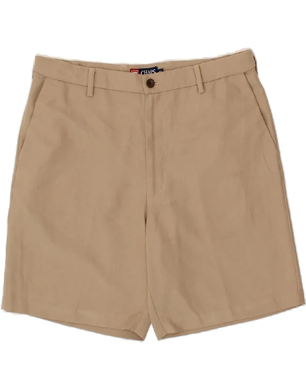 CHAPS Mens Chino Shorts W36 Large  Beige Polyester