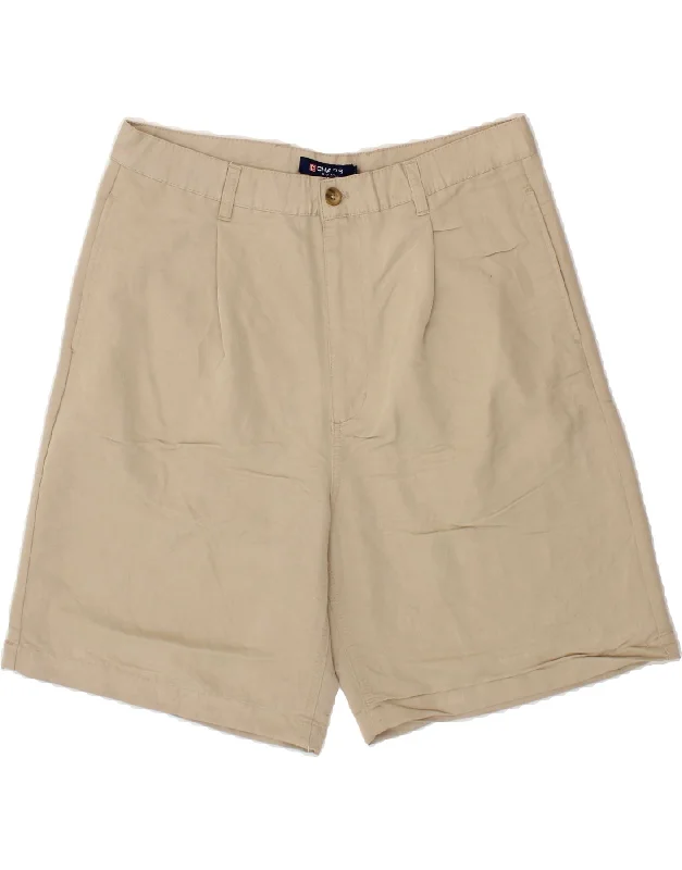 CHAPS Mens Chino Shorts W36 Large Grey Cotton