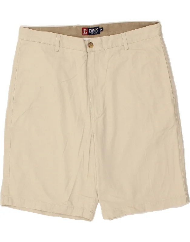 CHAPS Mens Chino Shorts W38 XL  Beige Cotton