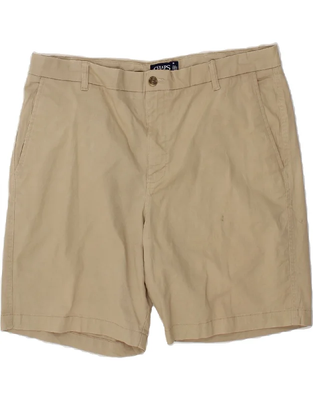 CHAPS Mens Chino Shorts W40 2XL Beige Cotton