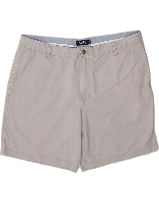 CHAPS Mens Chino Shorts W42 2XL Grey Cotton