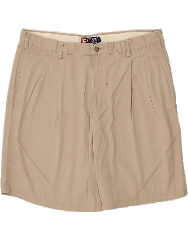 CHAPS RALPH LAUREN Mens Chino Shorts W40 XL Beige Cotton