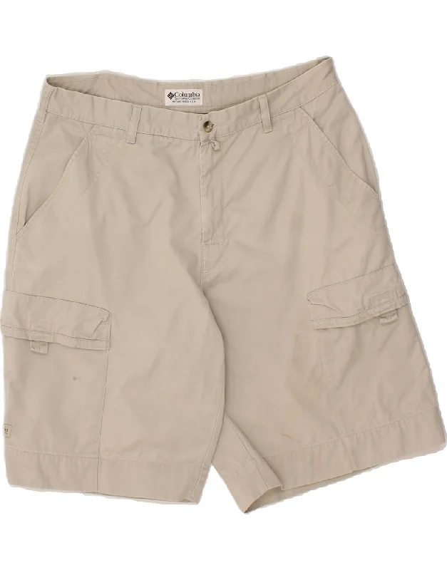 COLUMBIA Mens Cargo Shorts W36 Large Grey Cotton