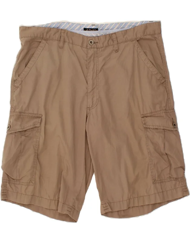 DACK'S Mens Cargo Shorts W38 XL Brown Cotton