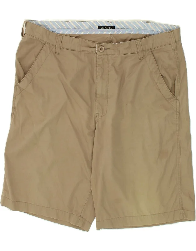 DACK'S Mens Chino Shorts W40 XL Brown Cotton