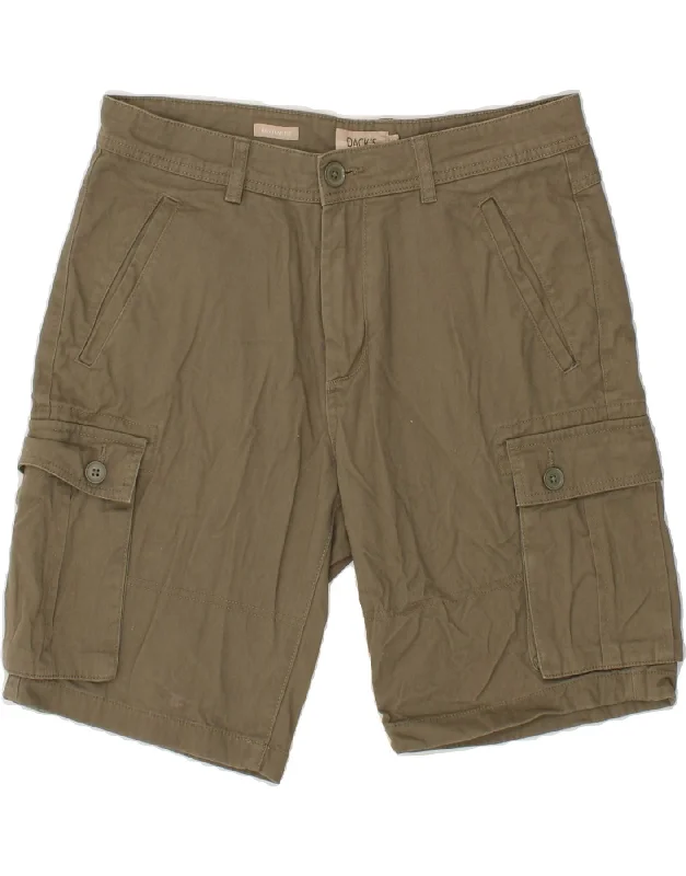 DACK'S Mens Regular Fit Cargo Shorts IT 48 Medium W32 Grey