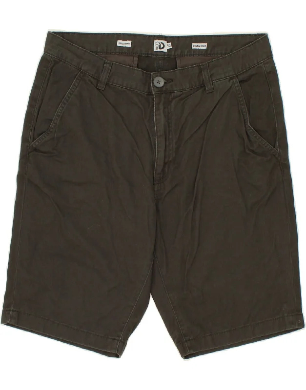 DACK'S Mens Regular Fit Chino Shorts IT 50 Large W34 Grey Cotton