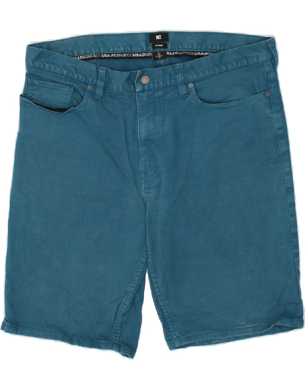 DC Mens Denim Shorts W36 Large  Blue Cotton