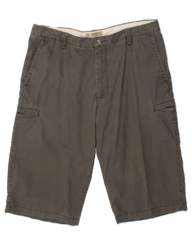 DOCKERS Mens Cargo Shorts W38 XL Grey Cotton