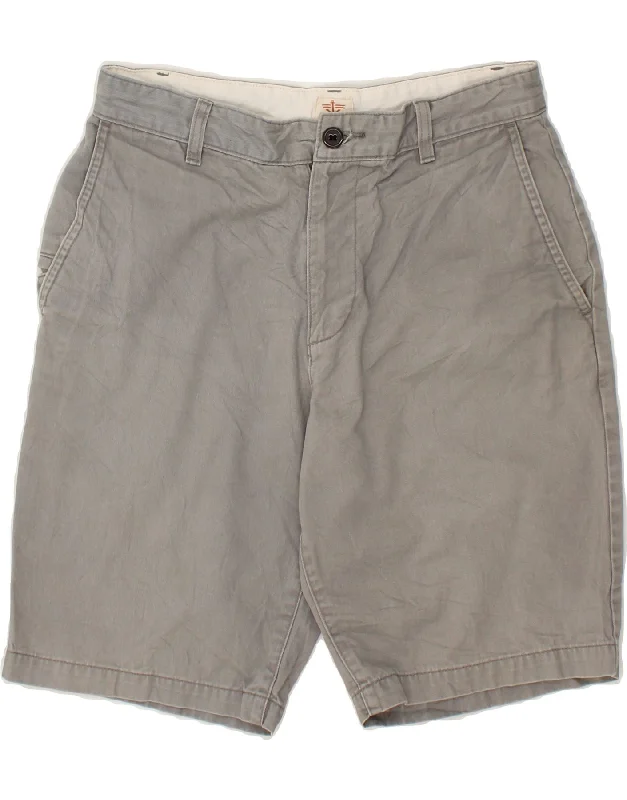 DOCKERS Mens Chino Shorts W30 Medium Grey Cotton