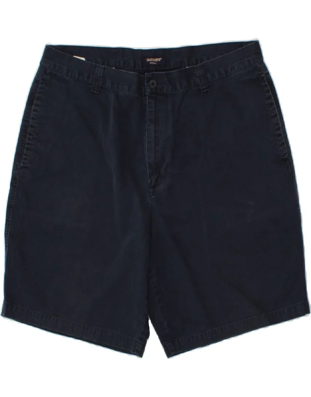 DOCKERS Mens Chino Shorts W38  XL  Navy Blue Cotton