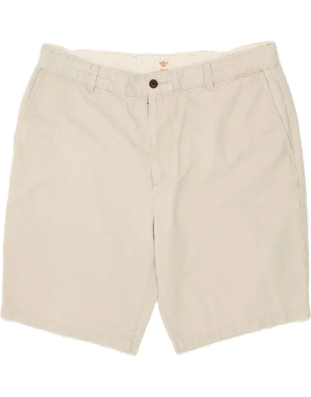 DOCKERS Mens Chino Shorts W40 XL Beige Cotton