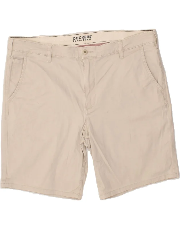 DOCKERS Mens Khakis Chino Shorts W40 XL Beige Cotton