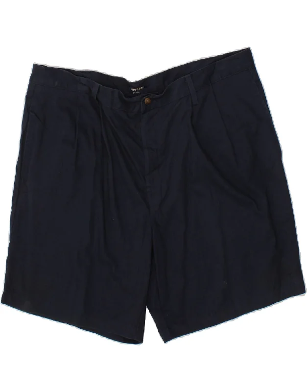 DOCKERS Mens Pegged Chino Shorts W42 2XL Navy Blue Cotton