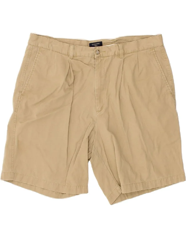 DOCKERS Mens Relaxed Fit Chino Shorts W40 XL Beige Cotton