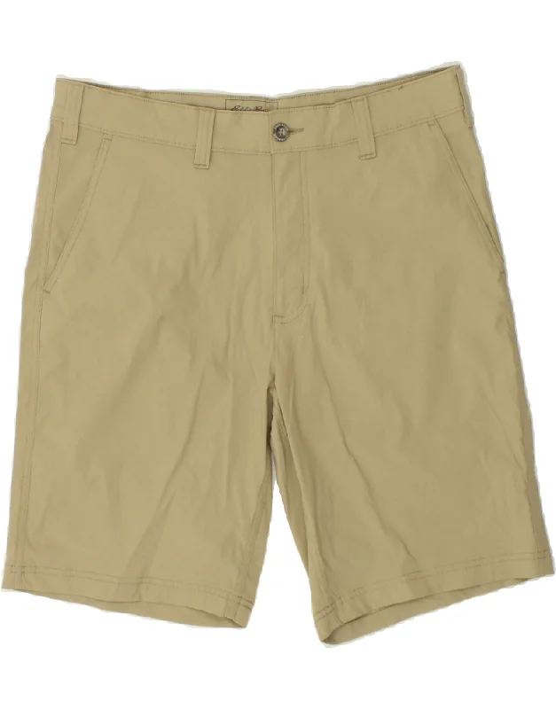 EDDIE BAUER Mens Chino Shorts W36 Large  Beige Polyester