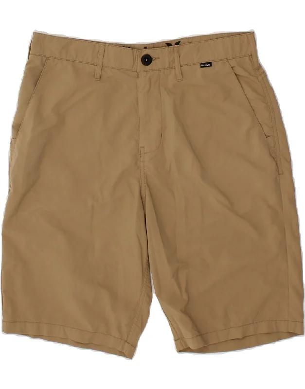 HURLEY Mens Chino Shorts W30 Medium Brown Nylon