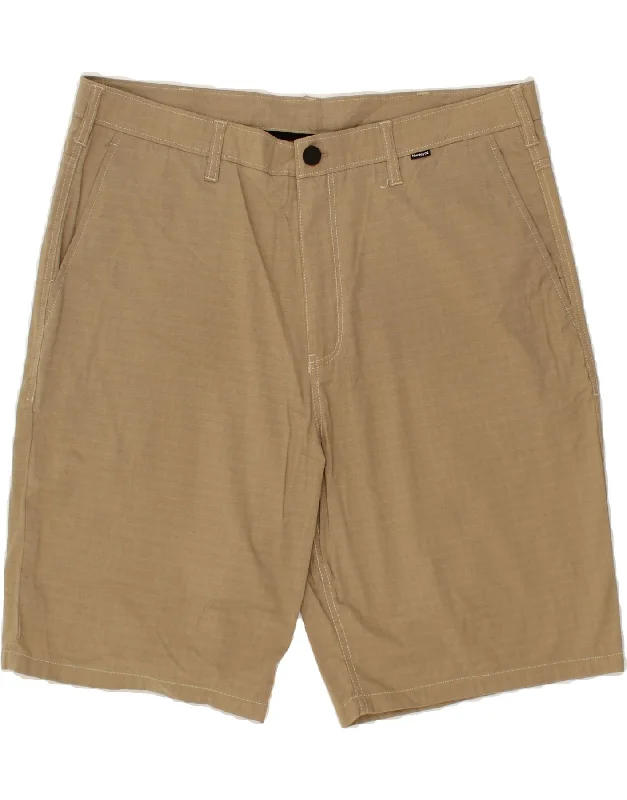 HURLEY Mens Chino Shorts W36 Large  Beige Polyester