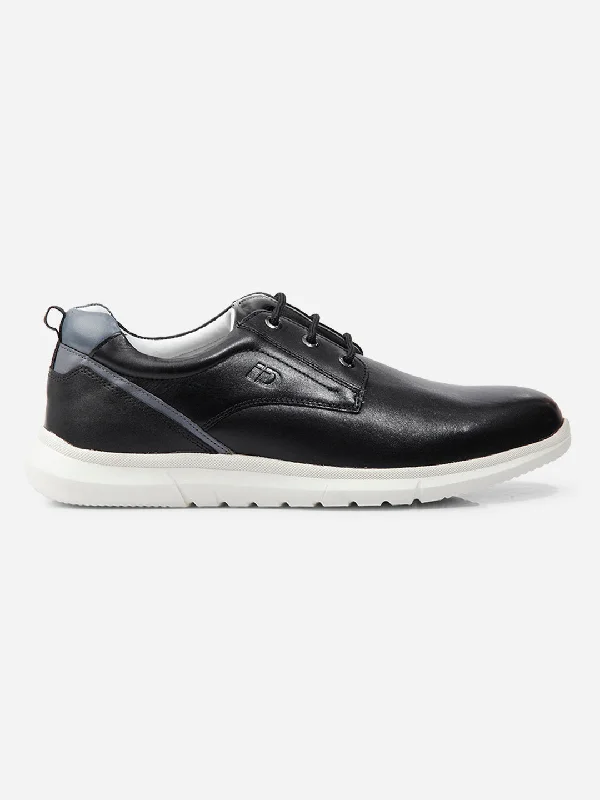 Men Black Leather Sneaker (ID3087)