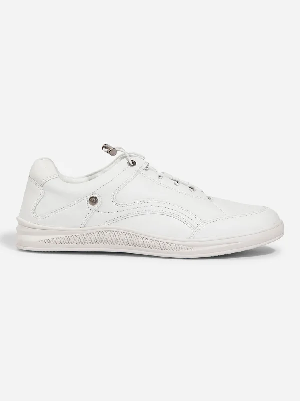 Men White Leather Sneaker (ID3090)