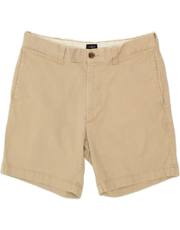 J. CREW Mens Chino Shorts W31 Medium  Beige Cotton