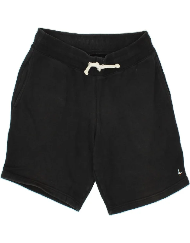 JACK WILLS Mens Casual Shorts Medium Black Cotton