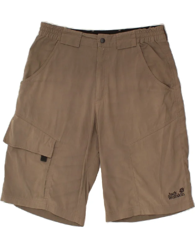 JACK WOLFSKIN Mens Cargo Shorts W30 Medium Brown