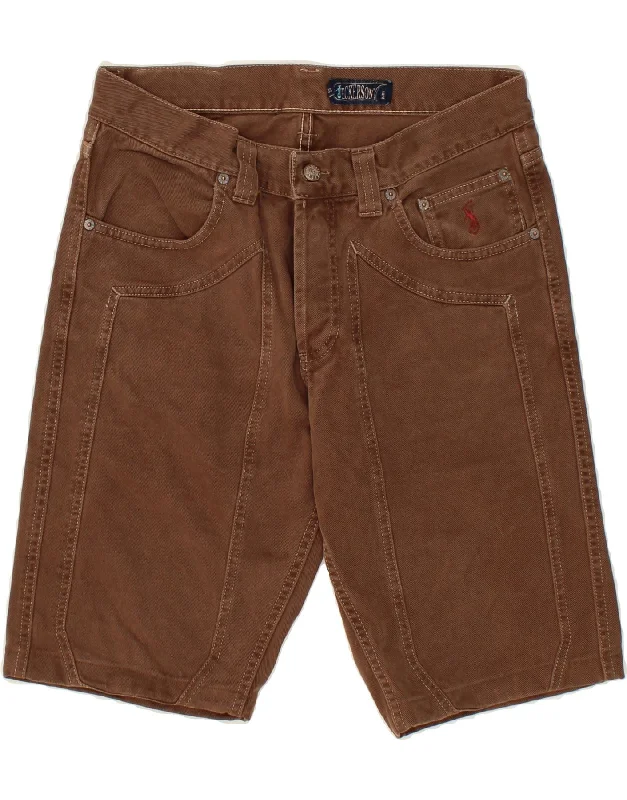 JECKERSON Mens Denim Shorts W33 Medium  Brown Cotton