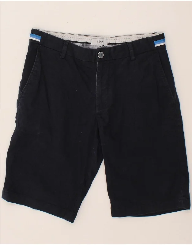 JULES Mens Chino Shorts W36 Large Navy Blue Cotton