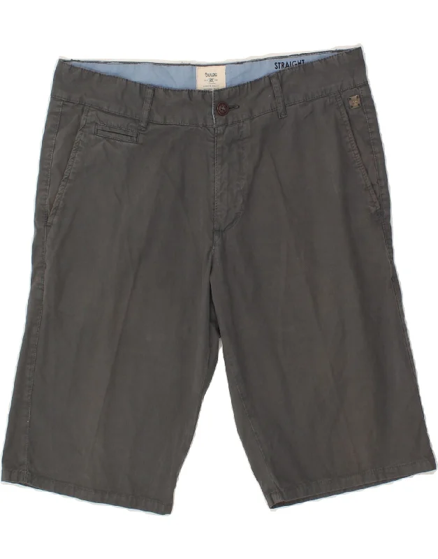 JULES Mens Straight Fit Chino Shorts W34 Large Grey