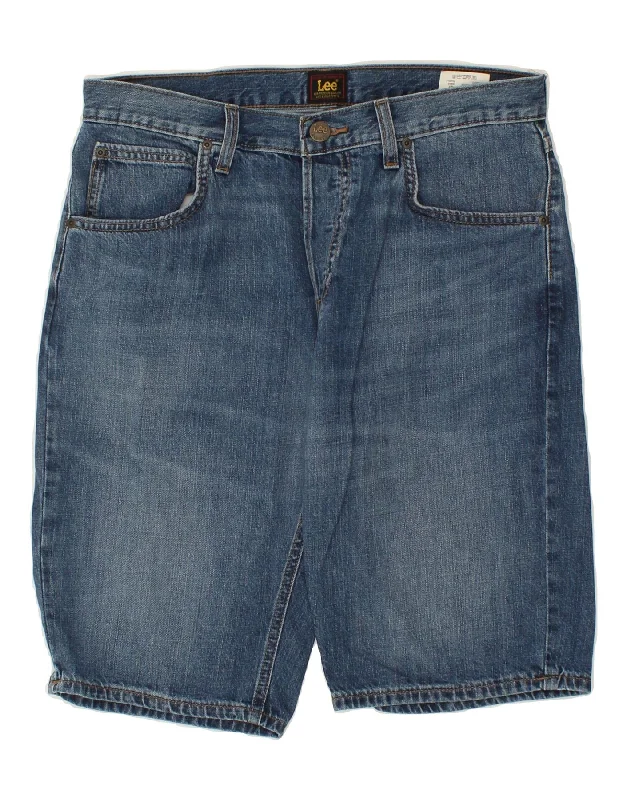 LEE Mens 5 Pocket Short Denim Shorts W32 Medium  Blue Cotton